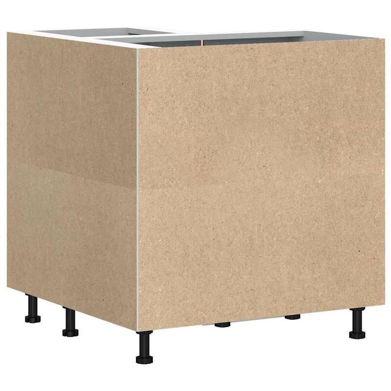 vidaXL Kitchen Corner Base Cabinet High gloss white Engineered wood - 29.7 x 29.7 x 32.1