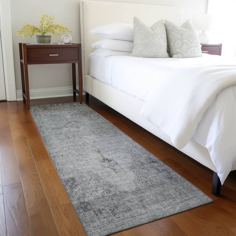 Machine Washable Indoor/ Outdoor Chantille Vintage Traditional Rug