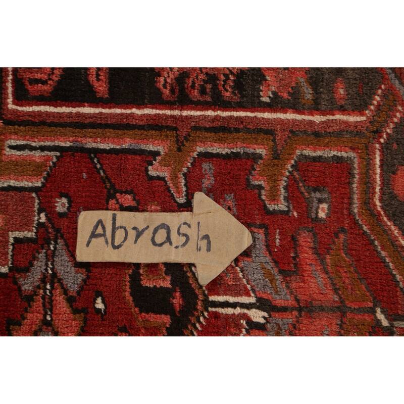 Vintage Vegetable Dye Heriz Persian Area Rug Hand-knotted Wool Carpet - 10'2" x 13'5"