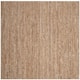 SAFAVIEH Jerneja Handmade Solid Chunky Jute Area Rug - 8' x 8' Square - Natural/Ivory