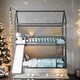 preview thumbnail 2 of 24, Twin Over Twin Bunk Bed with Slide, House Bed with Slide,Maximized Space Saving