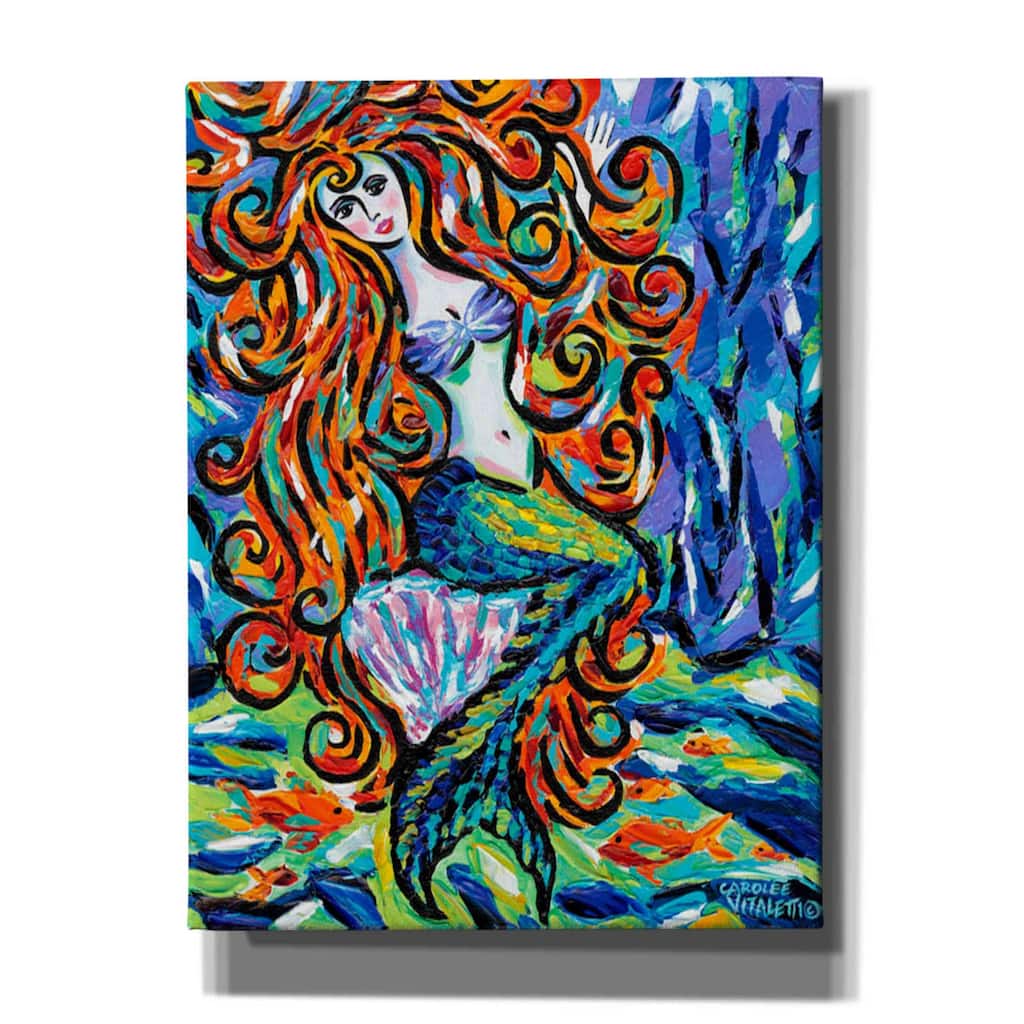 Epic Graffiti 'Ocean Friends III' by Carolee Vitaletti, Canvas Wall Art