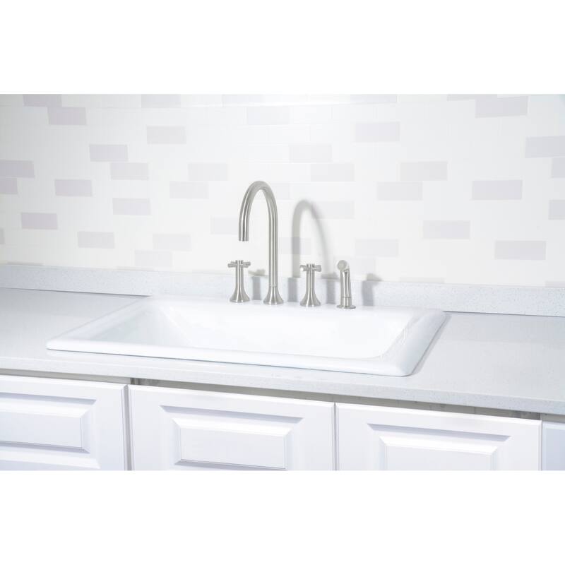 Kingston Brass GT252294 Towne 25" Undermount Single Basin Cast Iron