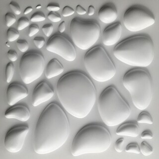 Dundee Deco White Abstract PVC 3D Wall Panels, Decorative Wall Paneling ...
