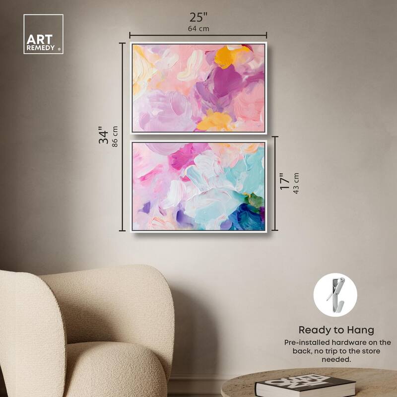 Misty Layers Canvas Set of 2 by Art Remedy