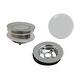 preview thumbnail 11 of 10, Kingston Brass Trimscape Toe Touch Tub Drain Trim Kit Polished Chrome