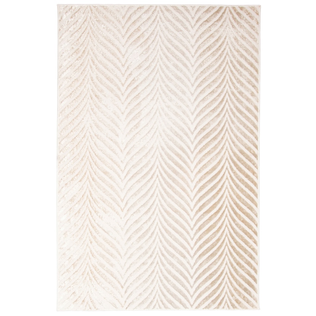 ECARPETGALLERY Machine Woven Roman Ivory Area Rug