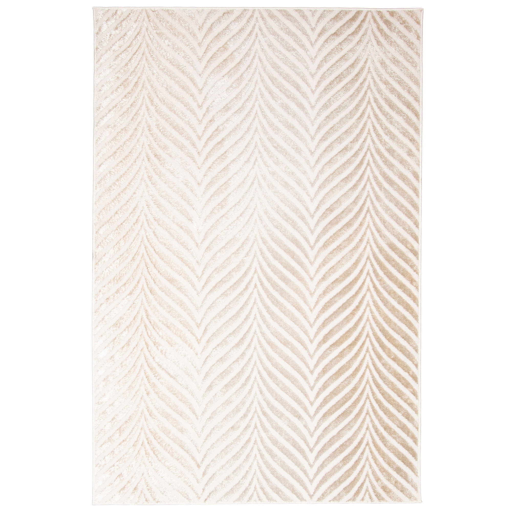 ECARPETGALLERY Machine Woven Roman Ivory Area Rug