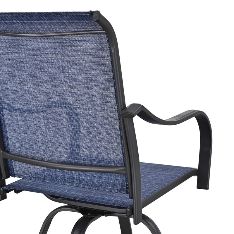 Patio Festival 9-Piece Outdoor Bar Height Swivel Dining Set