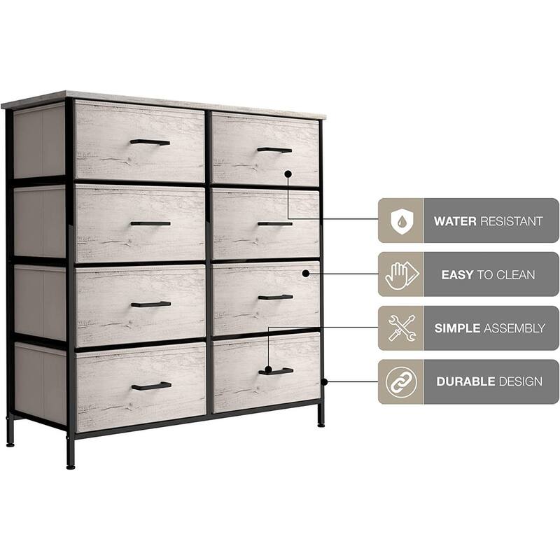 Dressers for Bedroom with 8 Drawers, Chest of Drawers for Bedroom