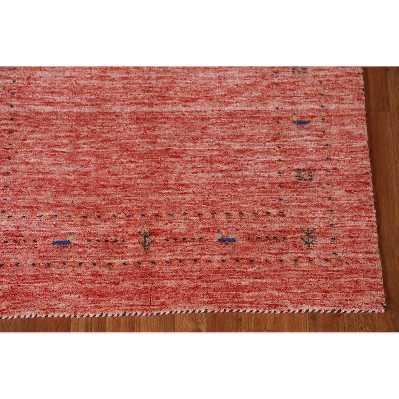 Animals Tribal Gabbeh Indian Rug Handmade Wool Carpet - 3'10" x 5'8"