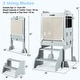 preview thumbnail 3 of 9, Gymax Foldable Toddler Step Stool w/Chalkboards 2-Step Stool
