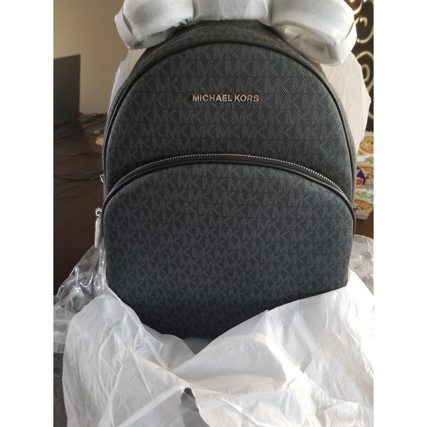 michael michael kors abbey jet set large leather backpack