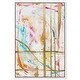 preview thumbnail 9 of 64, Bright Days, Pastel Bright Strokes Modern Gold Canvas Wall Art Print for Living Room 11 x 16 - White