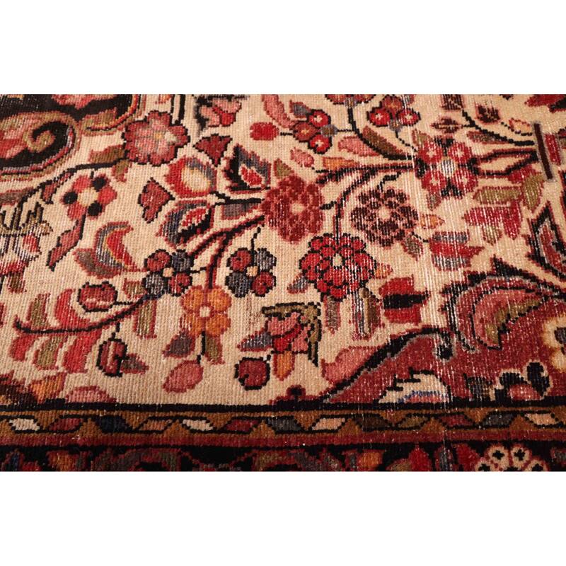 ECARPETGALLERY Hand-knotted Antalya Vintage Cream Wool Rug - 4'11 x 8'8