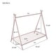 preview thumbnail 12 of 25, Metal Toddler Tent Bed Frame, Twin Size House Bed, Metal Floor Playhouse Bed for Kids, Easy to Assemble, No Box Spring Needed