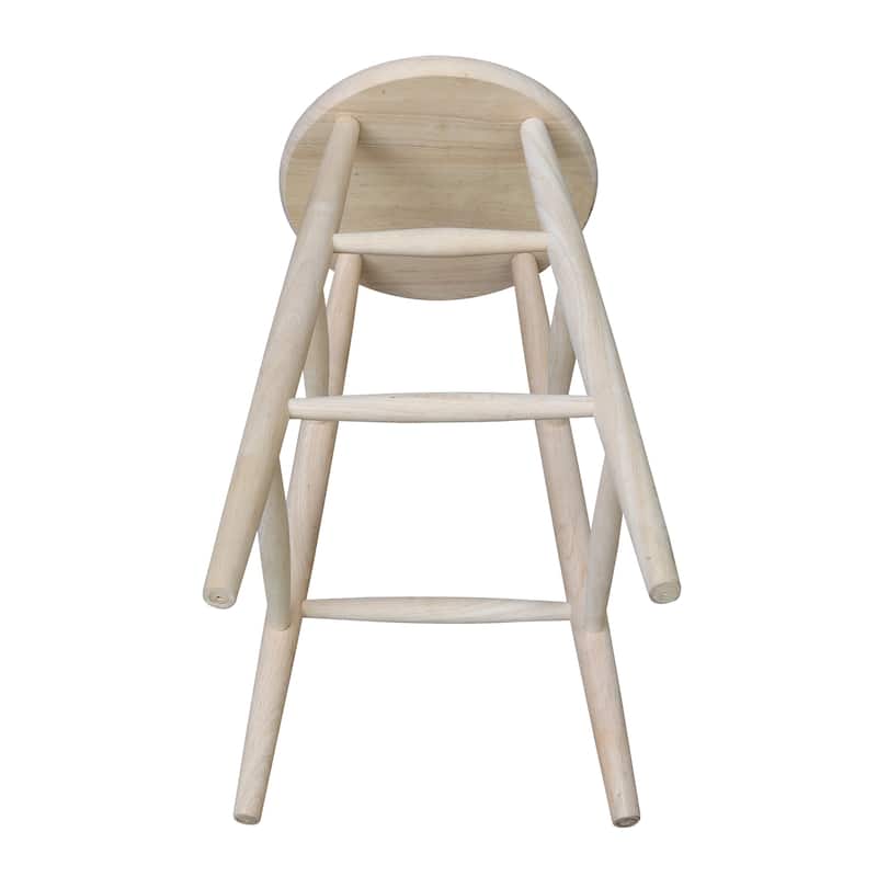International Concepts Round Scooped Seat Stool