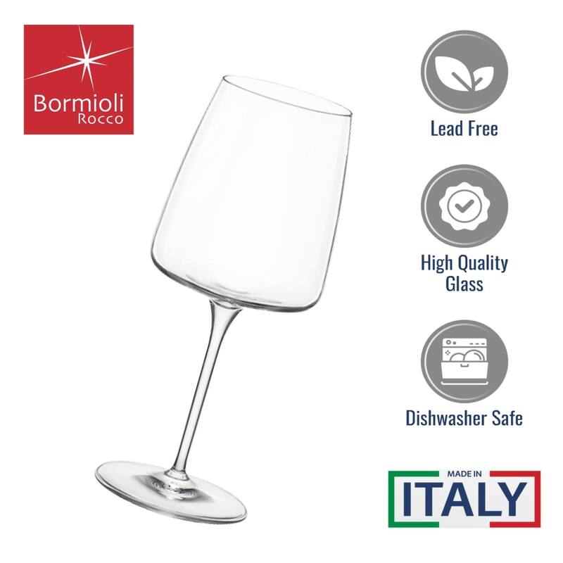 Bormioli Rocco Set of 4 Planeo White Wine Glasses - 12.75 oz.