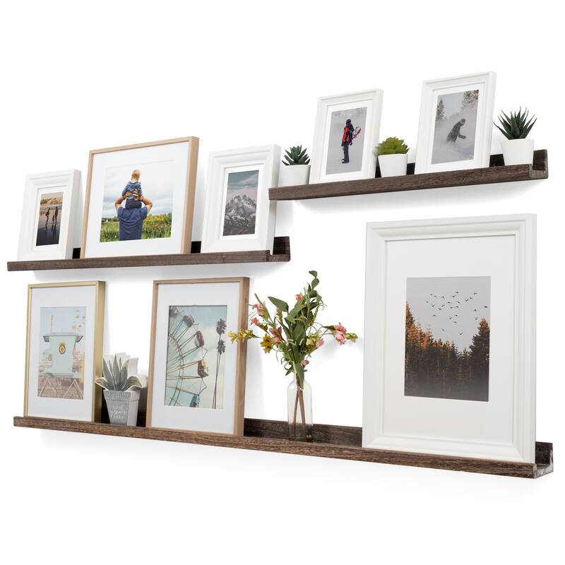 Rustic State Ted Ledge Set of 3 Multi Size 60" 36" 24" - Burnt Brown