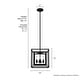 preview thumbnail 13 of 15, Hunter Doherty Convertible Pendant/ Semi-Flushmount - Kitchen Island, Entry, Dining - Industrial, Contemporary, Transitional