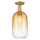 Option Brushed Brass / Amber Shade