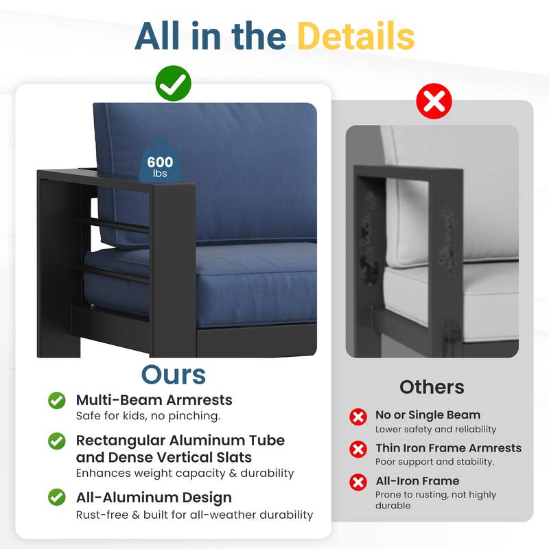 Royalcraft Aluminum Outdoor Loveseat