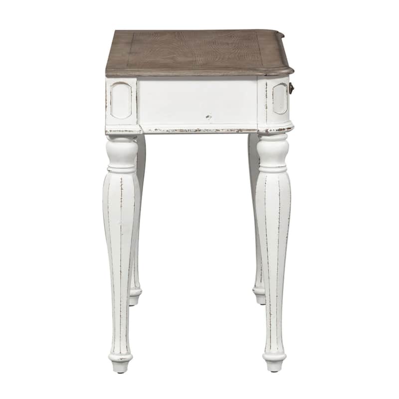 Magnolia Manor Antique White Accent Vanity Desk/NS - Width 36" x Depth 18" x Height 30"