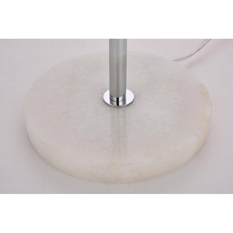 Mid-century Modern Frosted White Glass Table Lamp