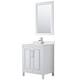 Option White / Giotto Quartz Top / Polished Chrome