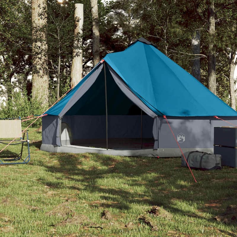 vidaXL Family Tent Tipi Blue Waterproof