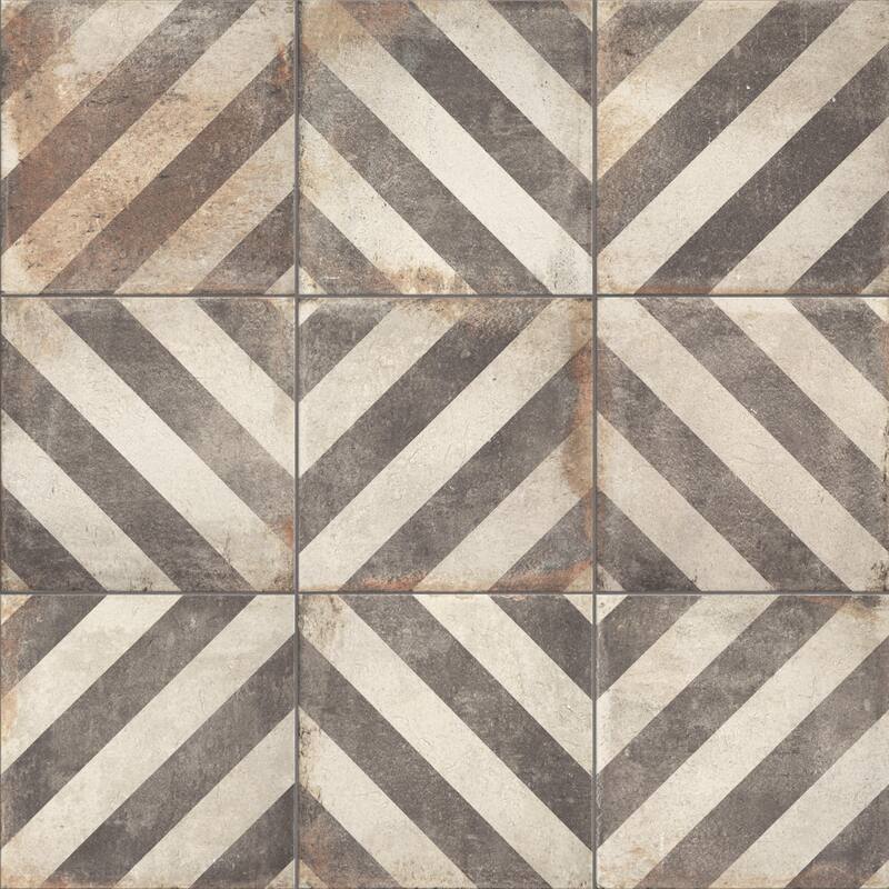 Merola Tile D'Anticatto Decor Obliqua 8-3/4" x 8-3/4" Porcelain Floor and Wall Tile
