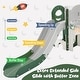 preview thumbnail 12 of 42, Versatile 9-in-1 Kids Slide Playset: Spaceship Design with Slide, Tunnel, Ring Toss, Whiteboard, and Basketball Hoop