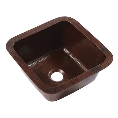 Pollock Copper 12" Single Bowl Undermount Kitchen Sink