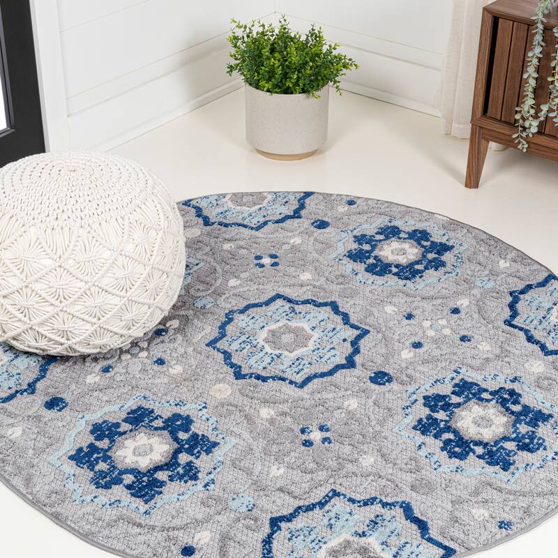 JONATHAN Y Julien Medallion Indoor/Outdoor Area Rug