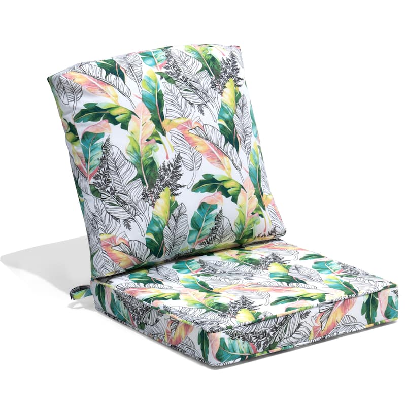 21 W x 22 D in. Deep Seat Outdoor Cushion Set by Crestlive Products
