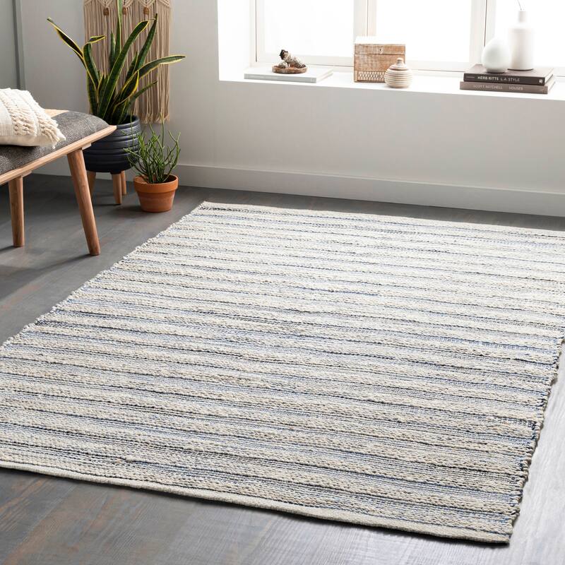 Artistic Weavers Mailys Handmade Cottage Area Rug - 6' x 9' - Denim/Black
