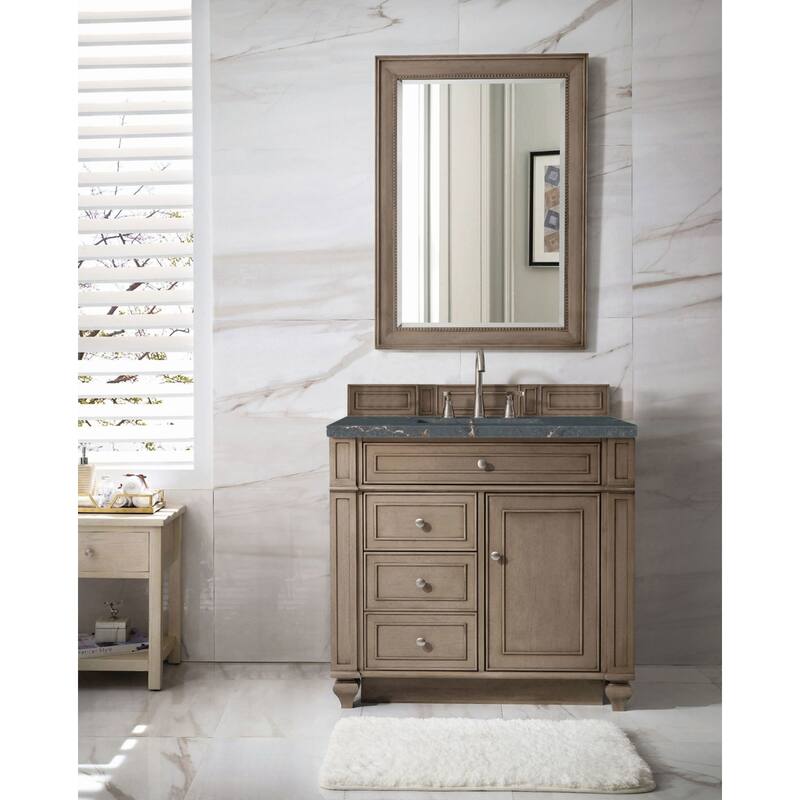 James Martin Vanities 157-V36-3PBL Bristol 36" Single Basin Walnut