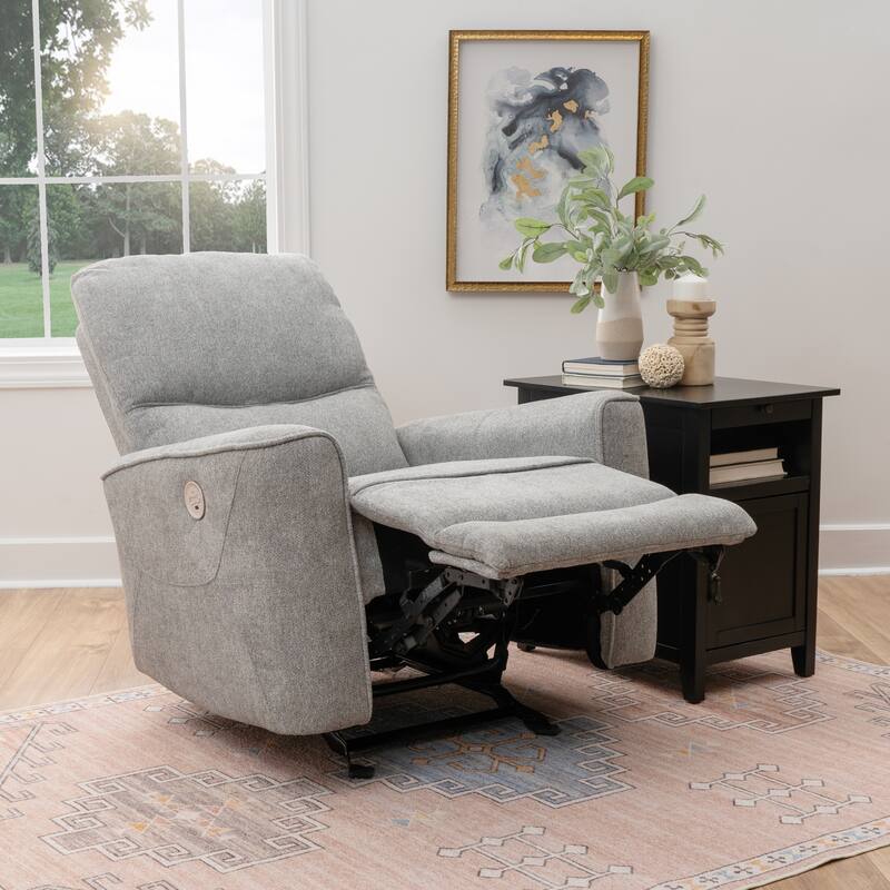 Colton Power Reclining Chair Grey