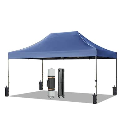 10x15ft Pop Up Adjustable Height Canopy Tent with 4 Sidewalls