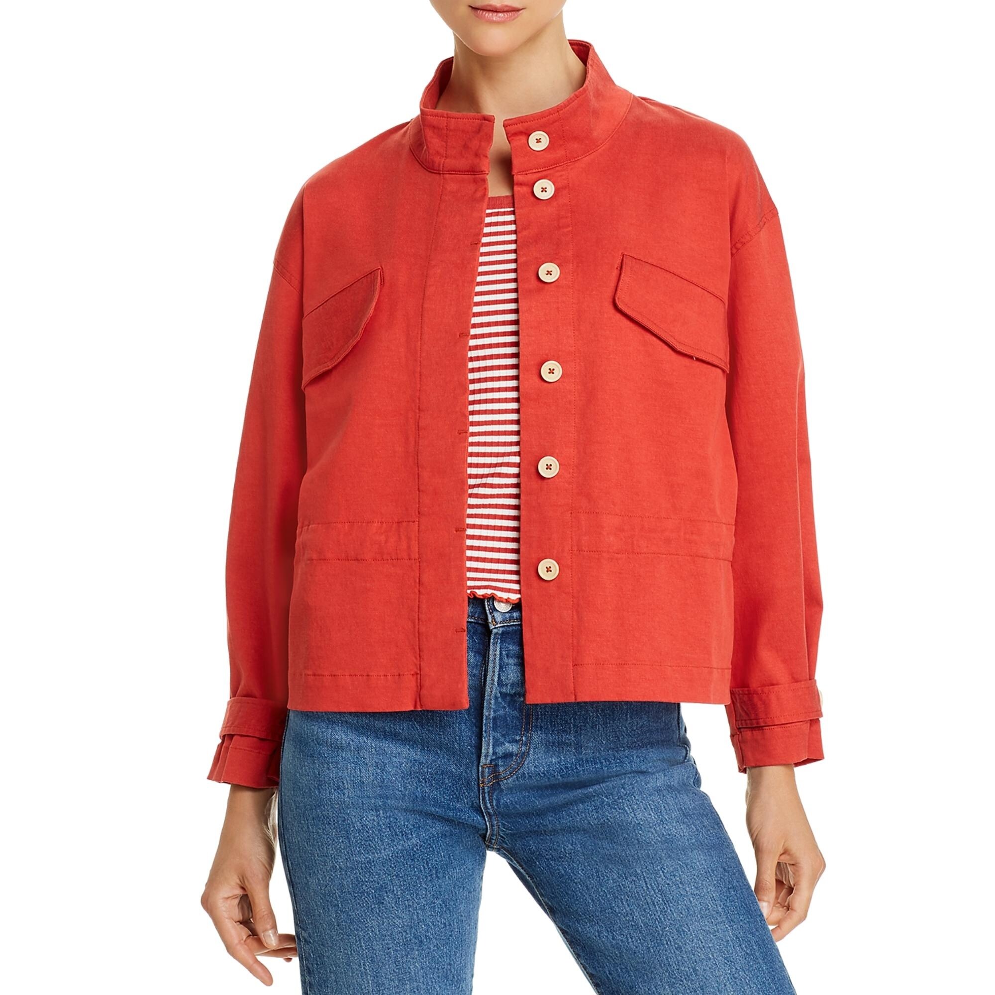 cropped lightweight jacket