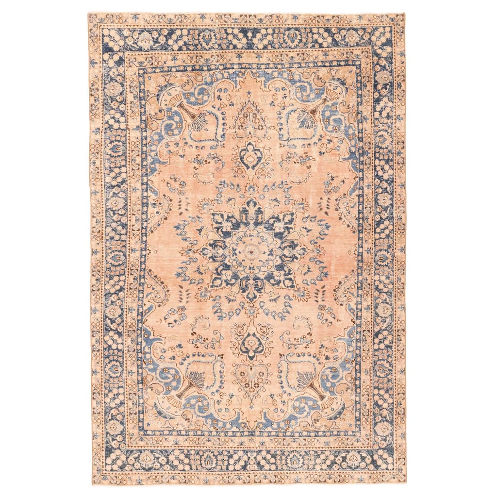 ECARPETGALLERY Hand-knotted Antalya Vintage Blush Wool Rug - 5'11 x 8'9