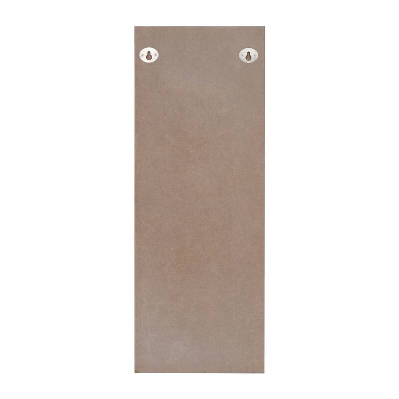 Kate and Laurel Oakly Wood and Metal Wall Sconce Candle Holder - 7x19