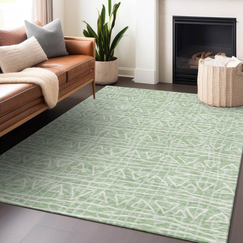 Premium Washable Super Soft Geo Mayfield Rug
