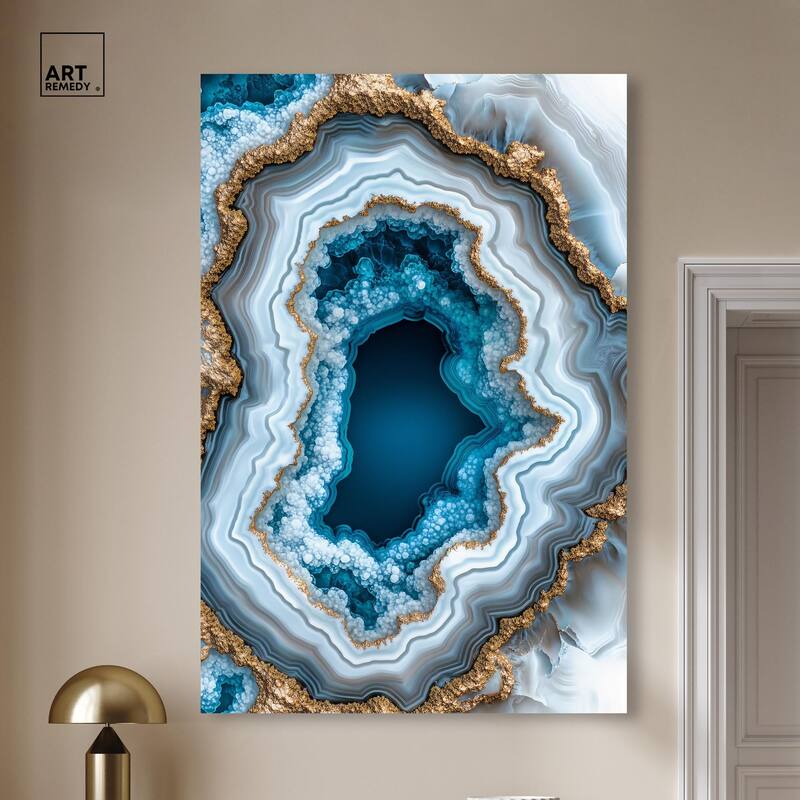 Gilded Geode Eye II Canvas by Art Remedy, Gallery Wrapped