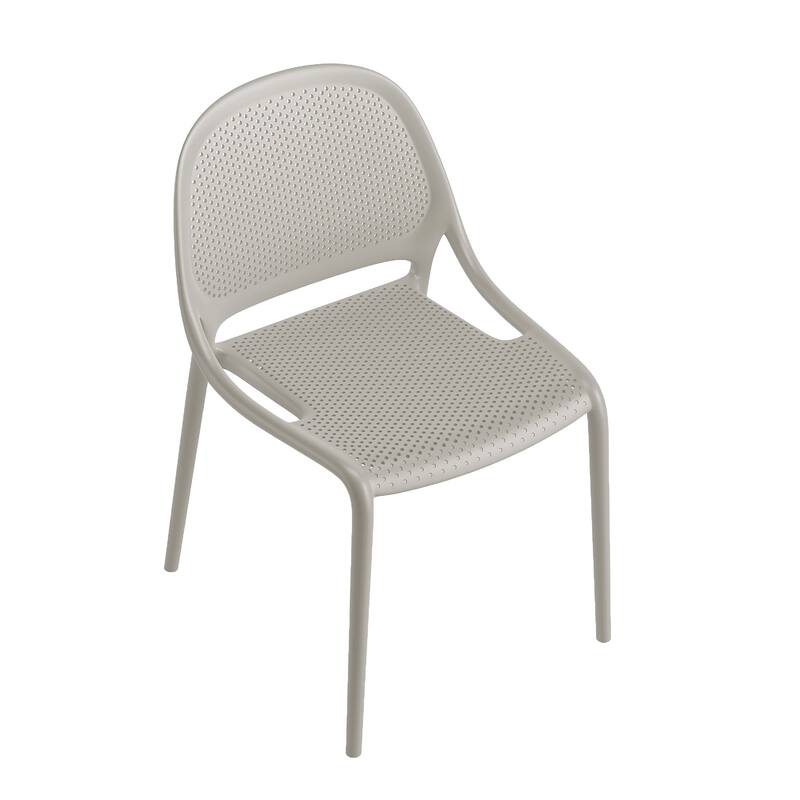 Shay Stackable Plastic Chair for Indoors or Outdoors - Set of 2