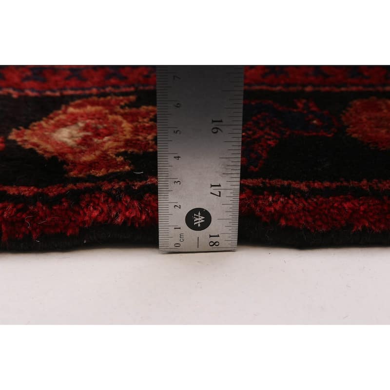 ECARPETGALLERY Hand-knotted Anadol Red Wool Rug - 3'8 x 10'0