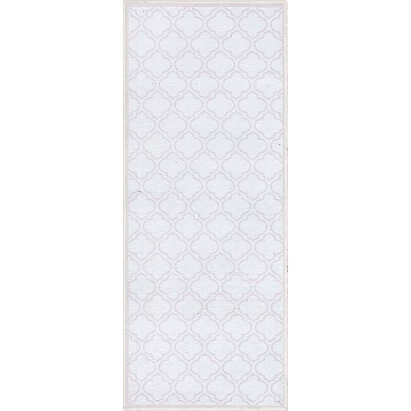 Well Woven Apollo Lattice Moroccan Machine Washable Area Rug
