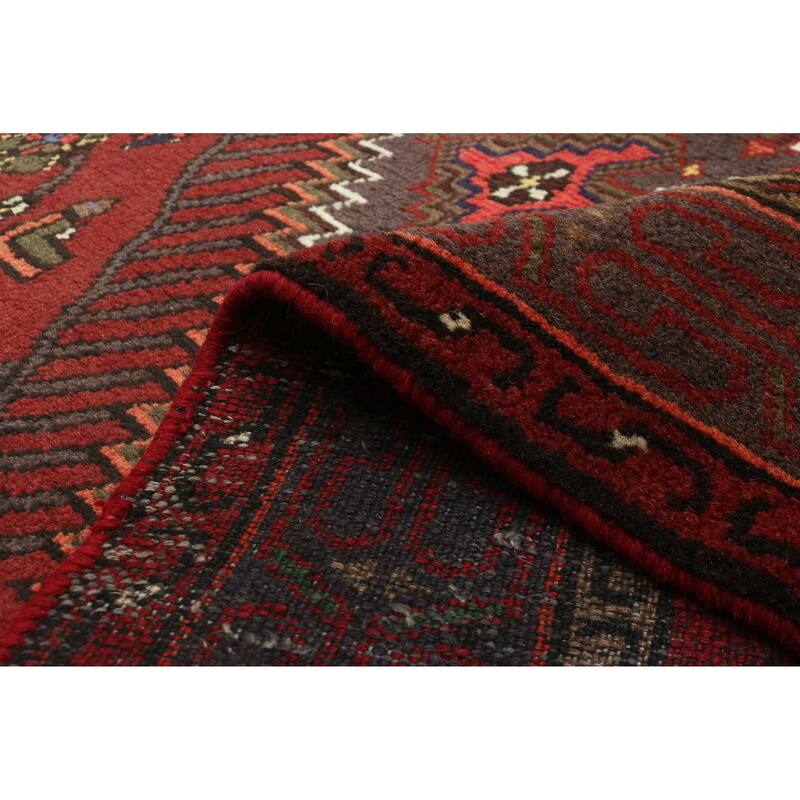 ECARPETGALLERY Hand-knotted Andelz Dark Red Wool Rug - 3'7 x 5'0