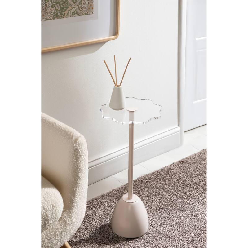 Kate and Laurel Acari Scalloped Drink Table