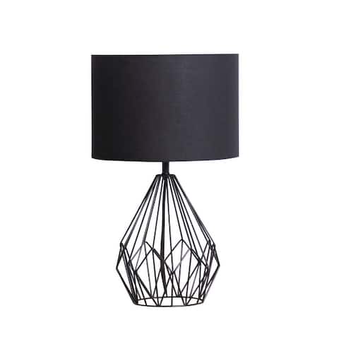 Lauren Taylor - Metal Wire Table Lamp with Shade - 20x12"